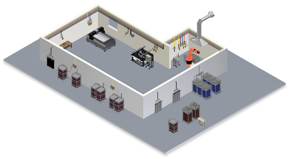 工業(yè)集中供氣系統(tǒng)(圖1)